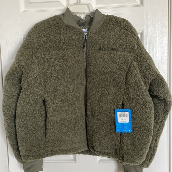 New! Columbia Women's Puffect Novelty Jacket Khaki Green Size XL - Picture 6 of 13